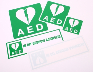 Productafbeelding AED Stickers large