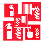 Brandveiligheid stickers