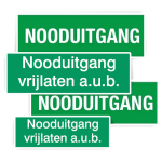 Nooduitgang stickers