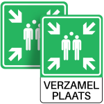 Bord verzamelplaats aluminium