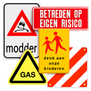 PICTOGRAM EN TEKSTBORDEN Waarschuwingsborden