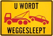 Productafbeelding Wegsleepregeling Bord klein