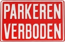Productafbeelding Parkeerverbodsbord klein