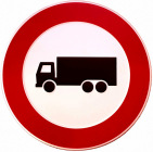 Productafbeelding Verbodsbord Vrachtwagen klein