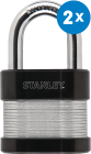 Productafbeelding Hangslot Stanley Professional Security 50 mm 2-pack klein
