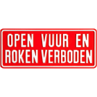 Productafbeelding Open Vuur En Roken Verboden Bord klein