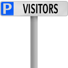 Productafbeelding Visitorsbord met Paal klein