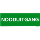 Productafbeelding Sticker Nooduitgang klein