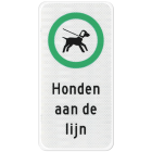 Productafbeelding Honden aan de lijn bord klein