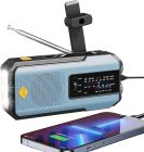 Productafbeelding Noodradio Solar met Handslinger en Powerbank - LED-Zaklamp & SOS-Alarm klein
