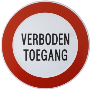 Productafbeelding Bordje Verboden Toegang large