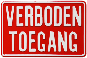 Productafbeelding Verboden Toegang Bordje large