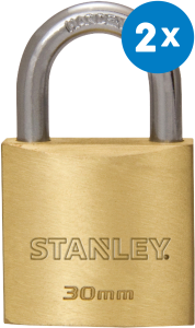 Productafbeelding Hangslot Stanley 30 mm 2-pack large