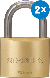 Productafbeelding Hangslot Stanley 50 mm 2-pack large