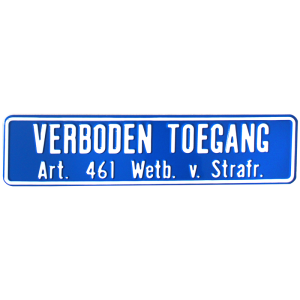 Productafbeelding Bord Verboden Toegang large