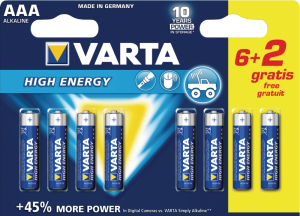 Productafbeelding Batterij Varta AAA 8 large