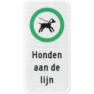 Productafbeelding Honden aan de lijn bord large