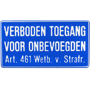 Productafbeelding Verboden Toegang Bord large