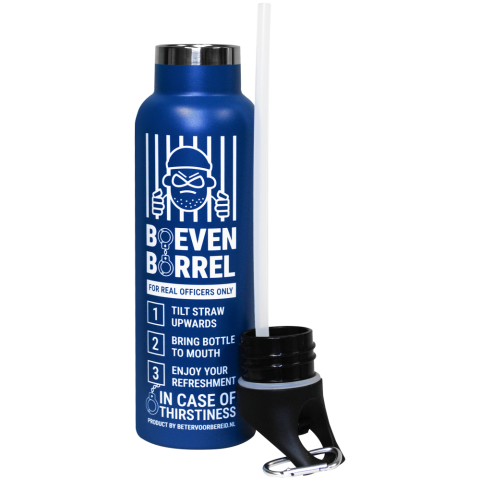 Productafbeelding Boeven Borrel Drinkfles Blauw small 3