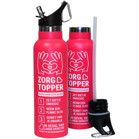 Productafbeelding ZorgTopper Drinkfles Roze 50 stuks small 1