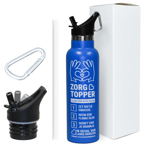 Productafbeelding ZorgTopper Drinkfles Blauw 12 stuks small 2