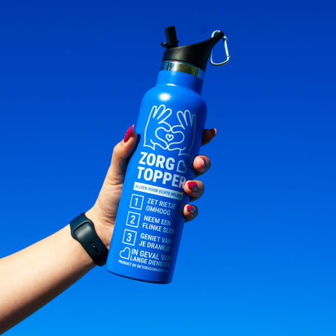Productafbeelding ZorgTopper Drinkfles Blauw 50 stuks small 5