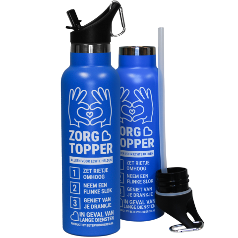 Productafbeelding ZorgTopper Drinkfles Blauw 50 stuks small 1
