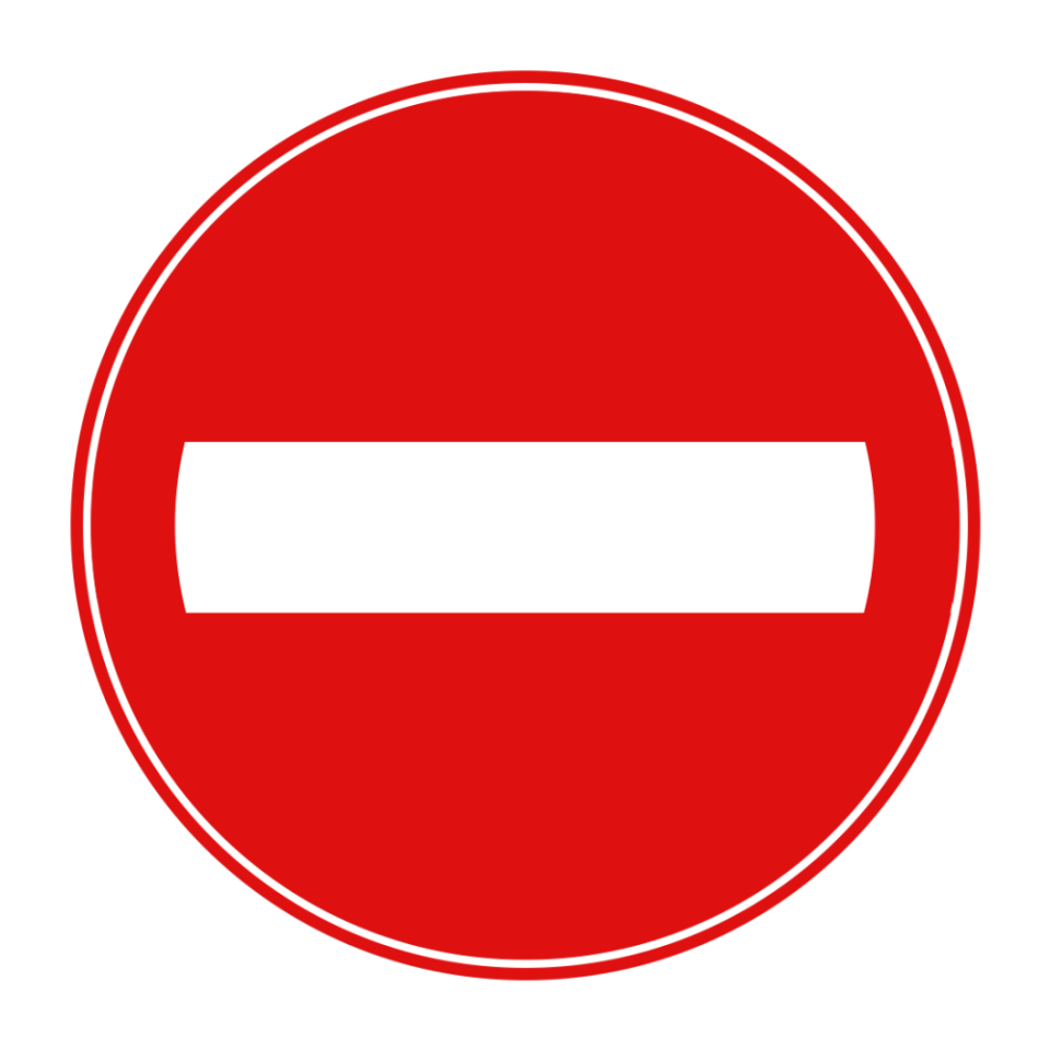 Motiveren springen menu Verkeersbord In deze Richting Gesloten - Betervoorbereid.nl ✓
