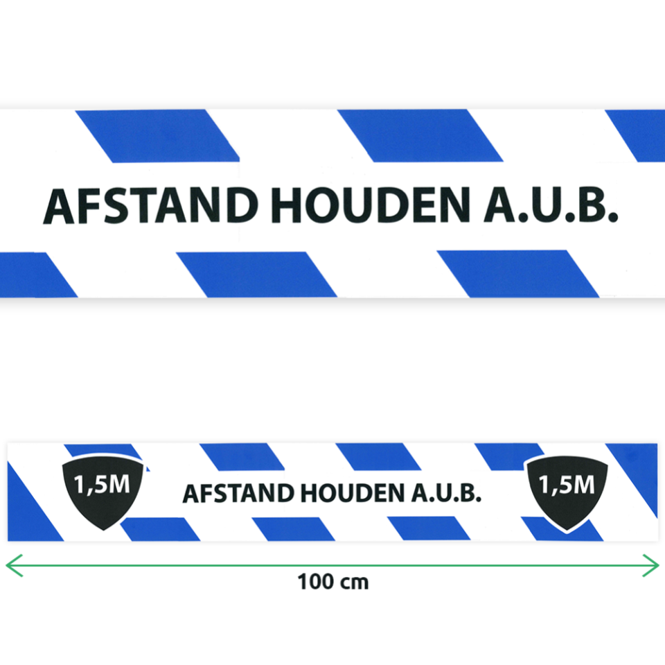 Afstoten Voorrecht Slang Afstand Stickers - Betervoorbereid.nl ✓