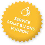 Service staat bij ons voorop!